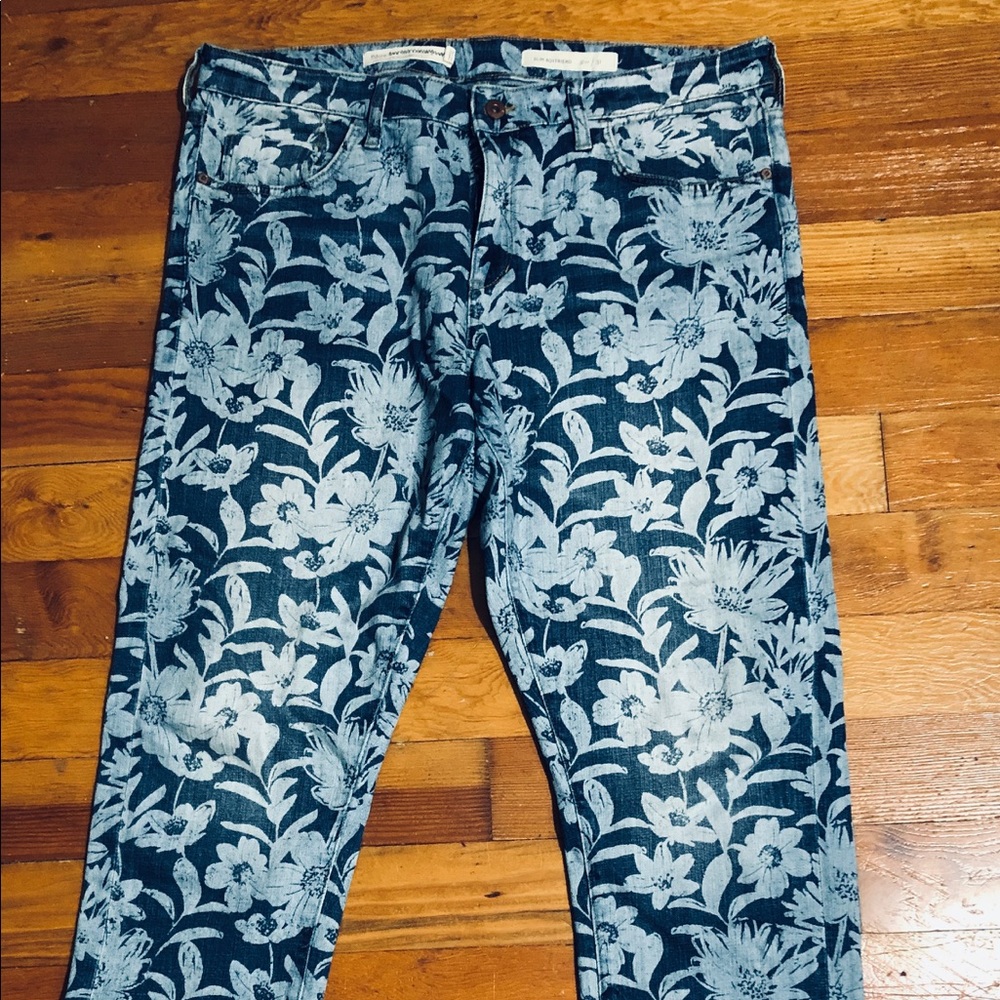 Pilcro Floral Jeans sz 31